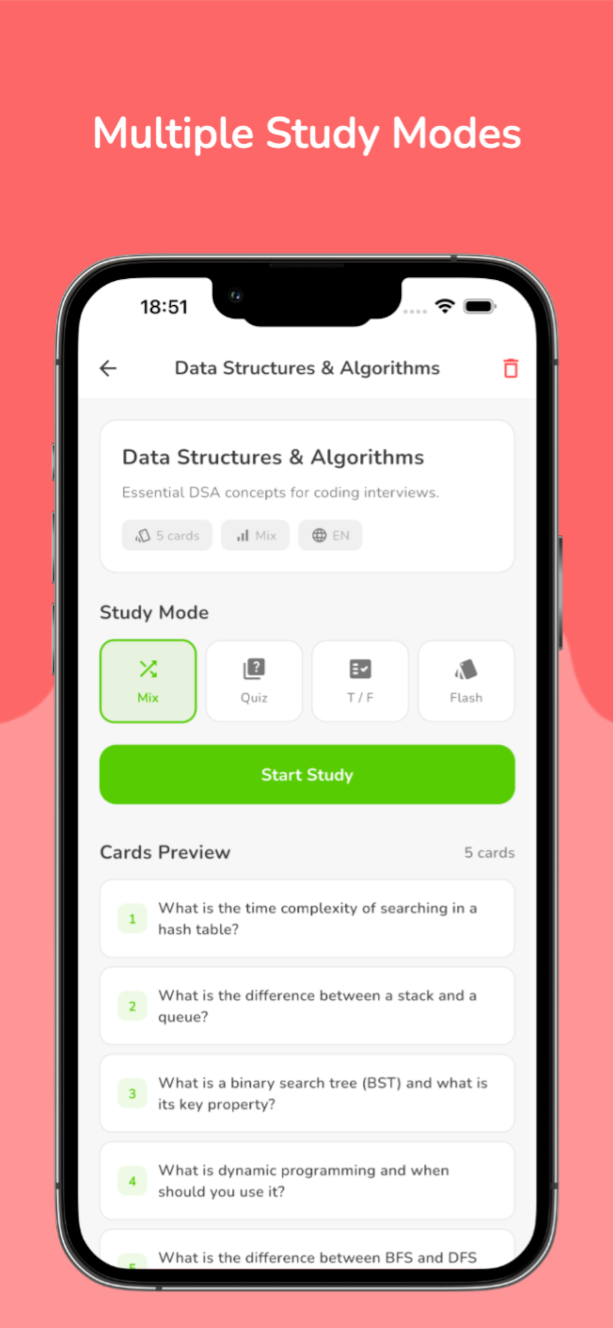 Multiple Study Modes